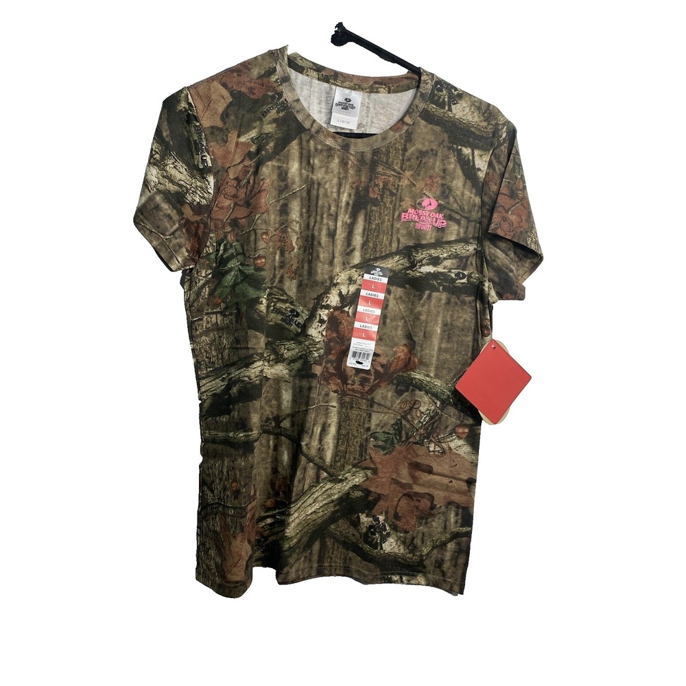 mossy‎ oak womens camo shirt size large short sleeve